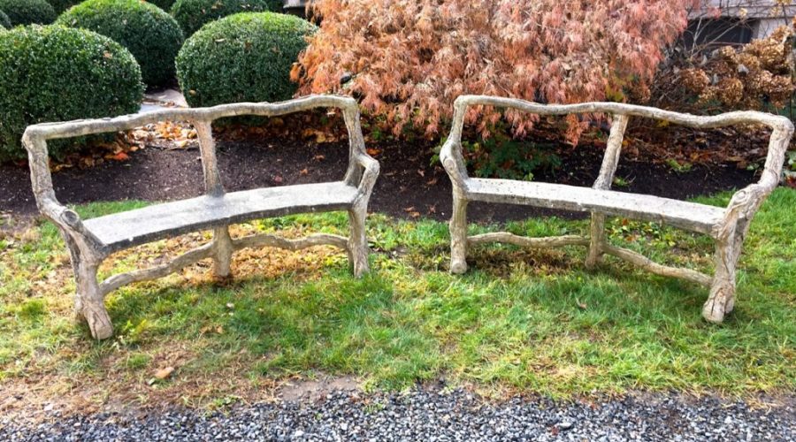 How do you make sure your vintage faux bois bench lasts another 100 years?
