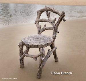 Faux bois chair, faux bois, faux bois furniture, garden chair, garden chair custom made, concrete chair