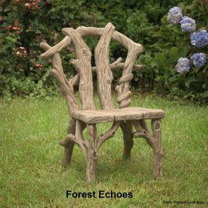 faux bois chair, garden chair, garden furniture, faux bois furniture, rustic chair