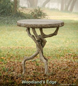 Faux bois table, garden table, outdoor table