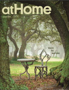 Diane Husson Faux bois bistro set in atHome Magazine