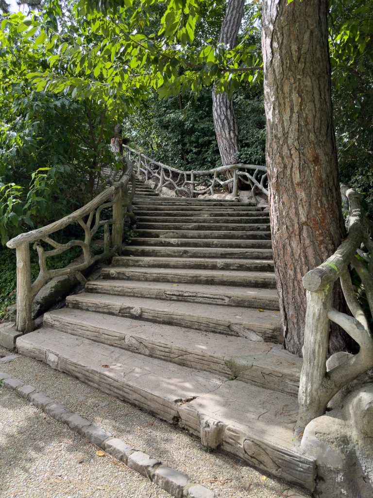 Faux bois stairway at Parc Montsouris