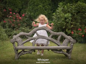 child's faux bois bench